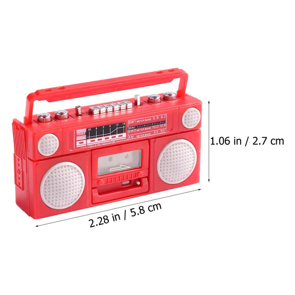 Mini House Radio Model Decor Miniature Radio Ornament Doll House Decoration