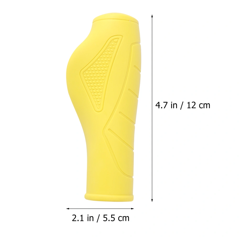 Bike Grips Handlebar Grips Anti-skid Ergonomic Bike Grips (Yellow)