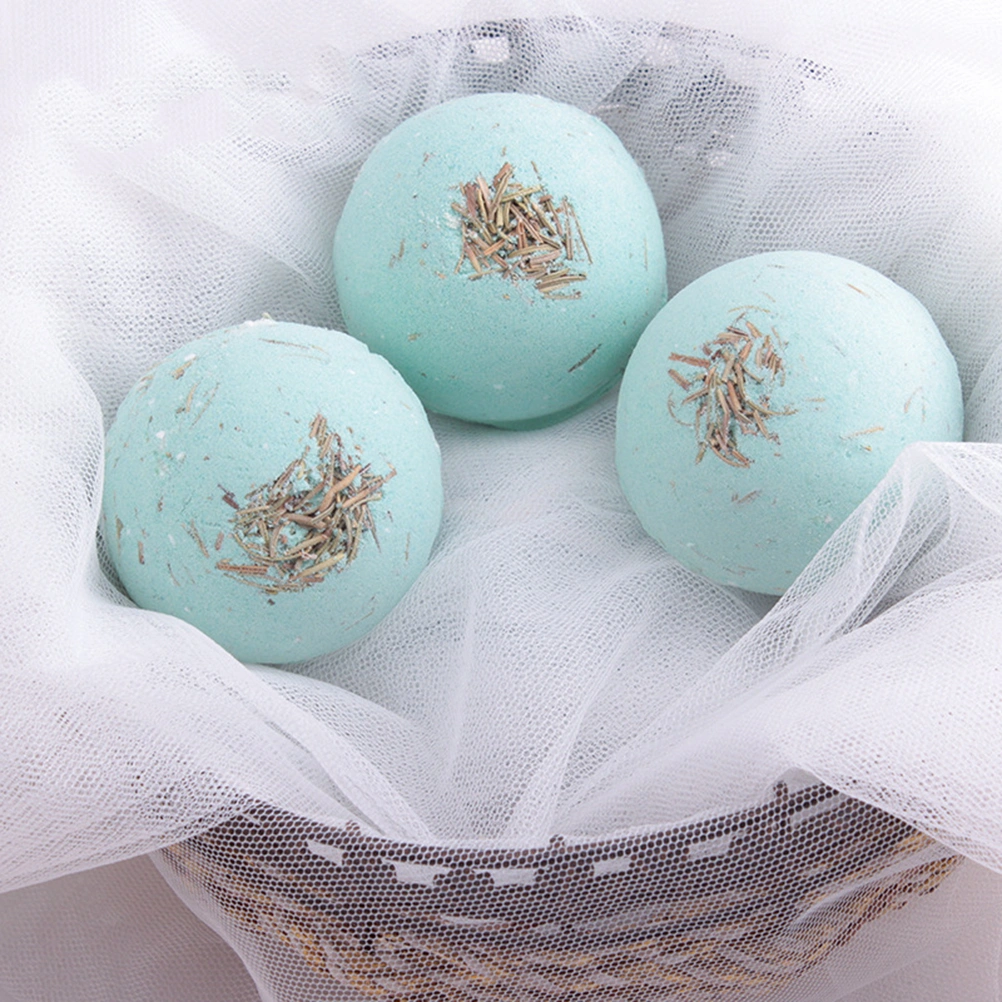 Deep Sea Bath Salt Bath Bomb Spa Fizzies Bubble Bath Best Gift Body Essential Oil Bath Ball Natural Bubble Bath Bomb Ball (Green Tea with Rosemary)