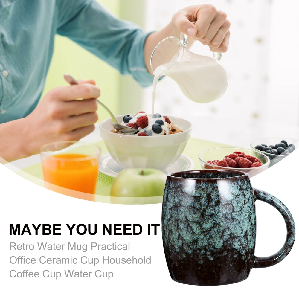 Retro Water Mug Practical Office Ceramic Cup Household Coffee Cup Water Cup