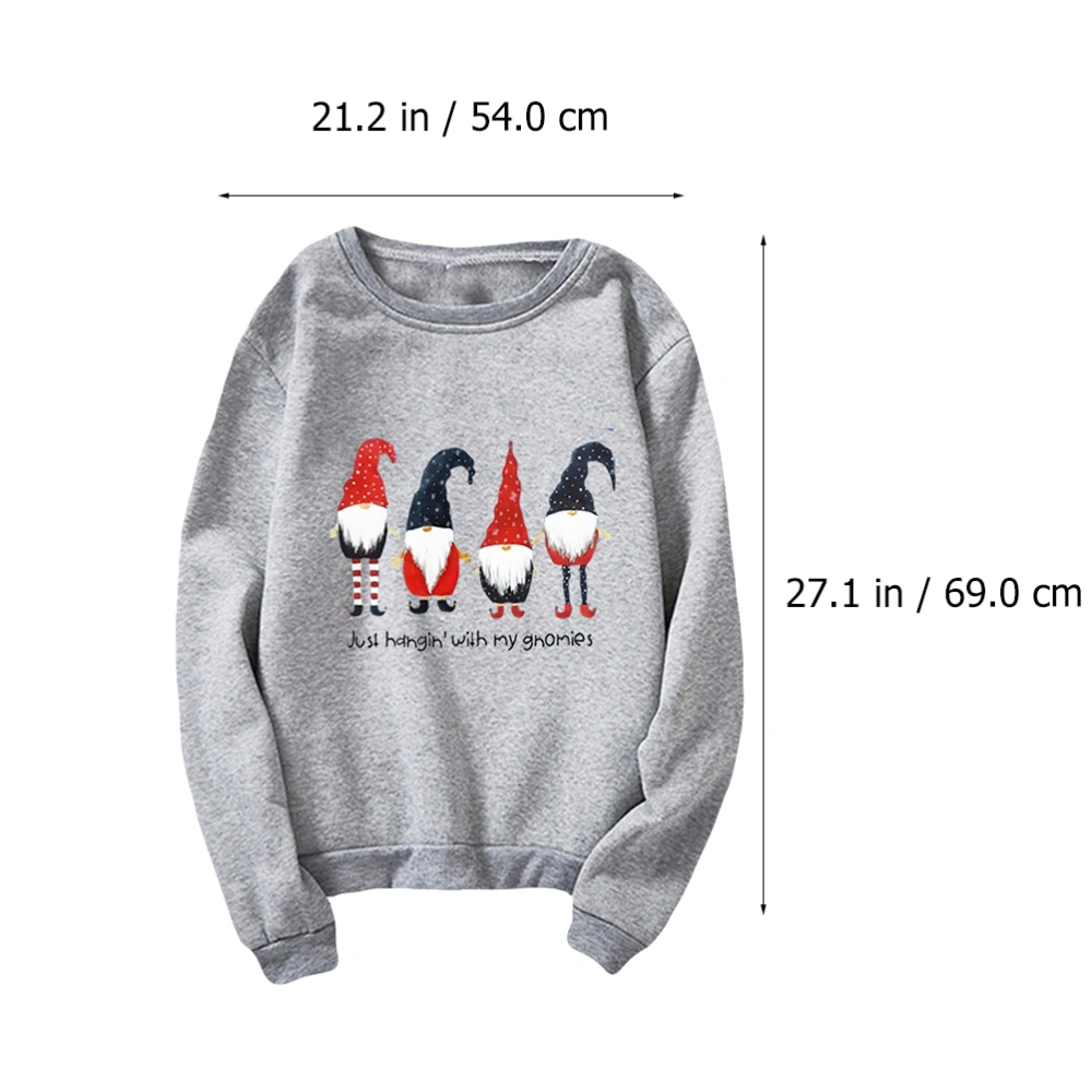 Xmas Printing Sweatshirt Fashionable Women Pullover Women Autumn Outwear