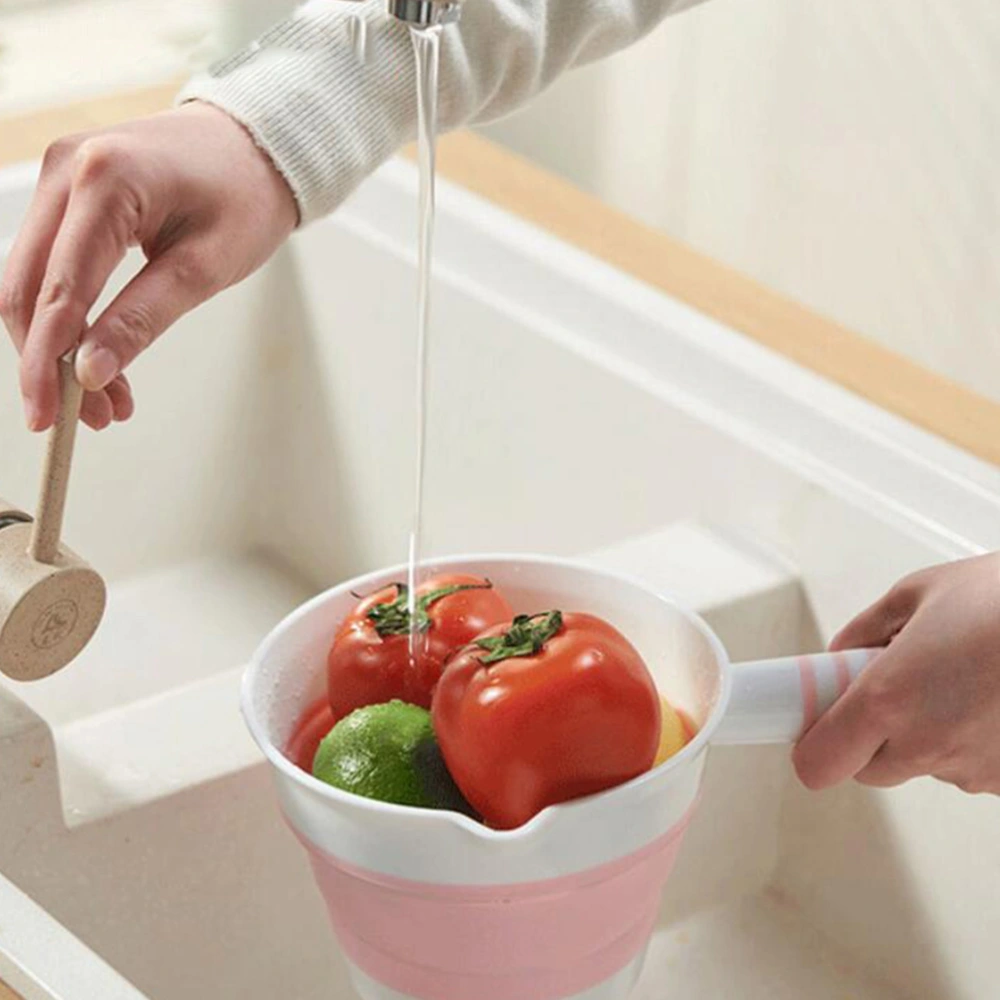 1pc Home Kitchen Foldable Water Ladle Simple Hanging Plastic Water Scoop