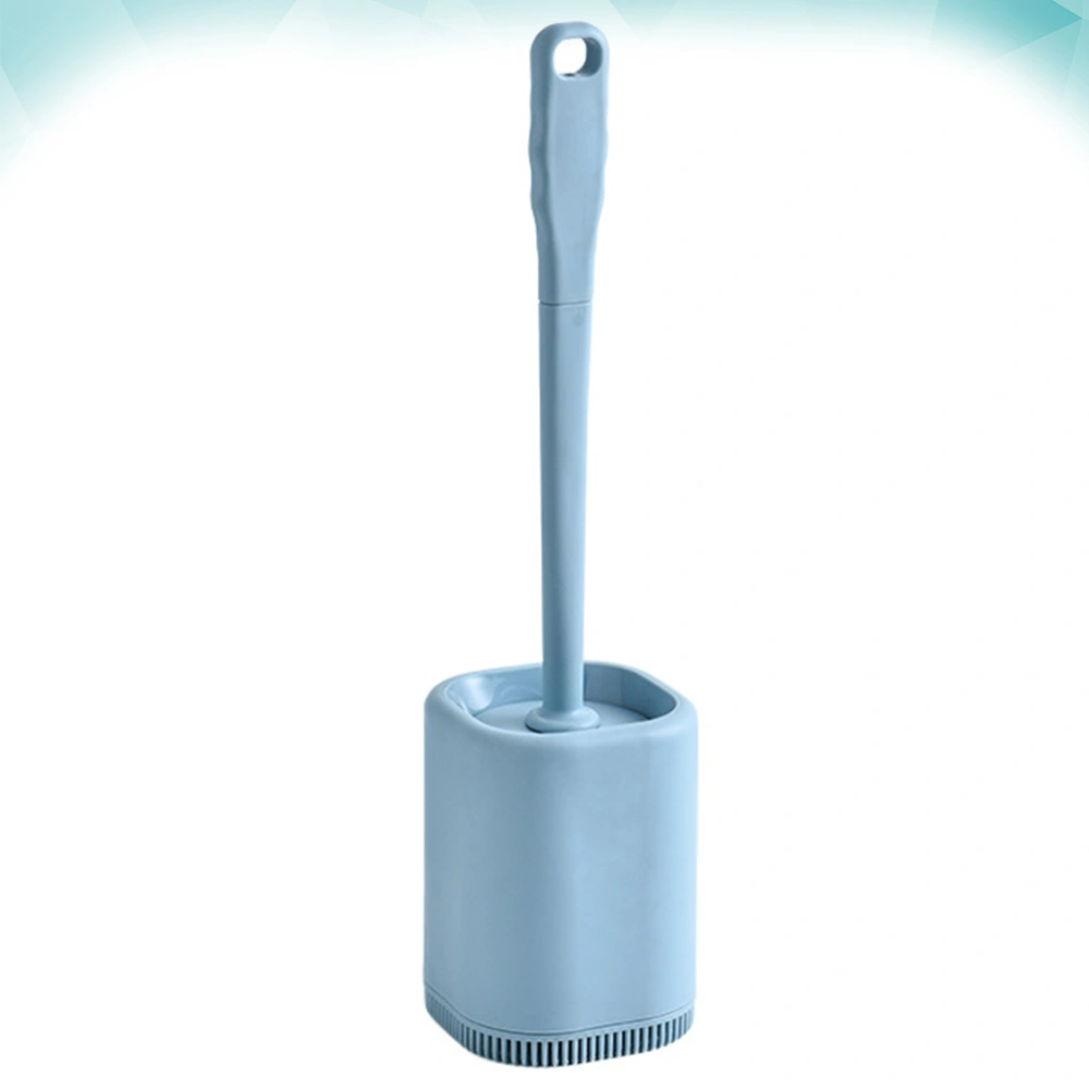 Long Handle Toilet Brush With Base Toilet Urinal Brush Home Bathroom Hotel Cleaning Accessories for Home Bathroom (Sky-blue)