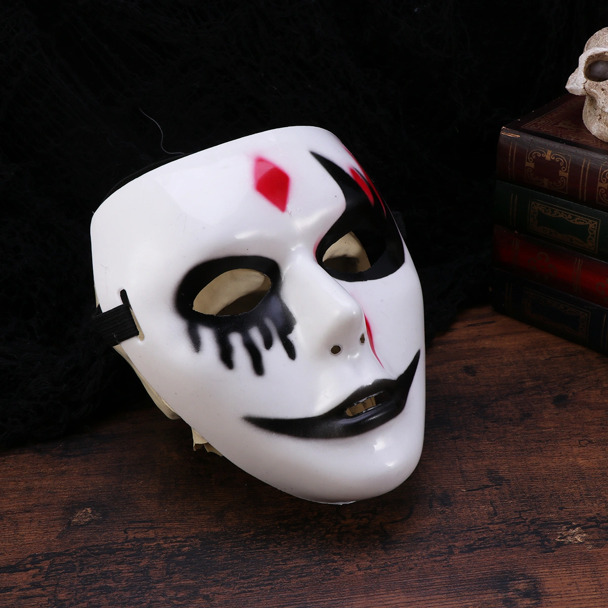 2pcs Death Mask Dancer Mask Costume Prop Mask for Masquerade Cospaly Halloween Costume Party Performance Dancing Party (Style J)