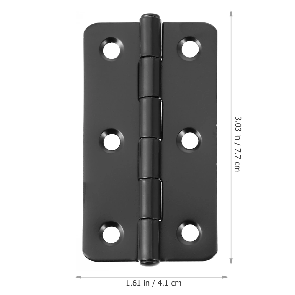 6pcs Heavy Duty Iron Door Hinge Smooth Movement Hinge for Home Furniture