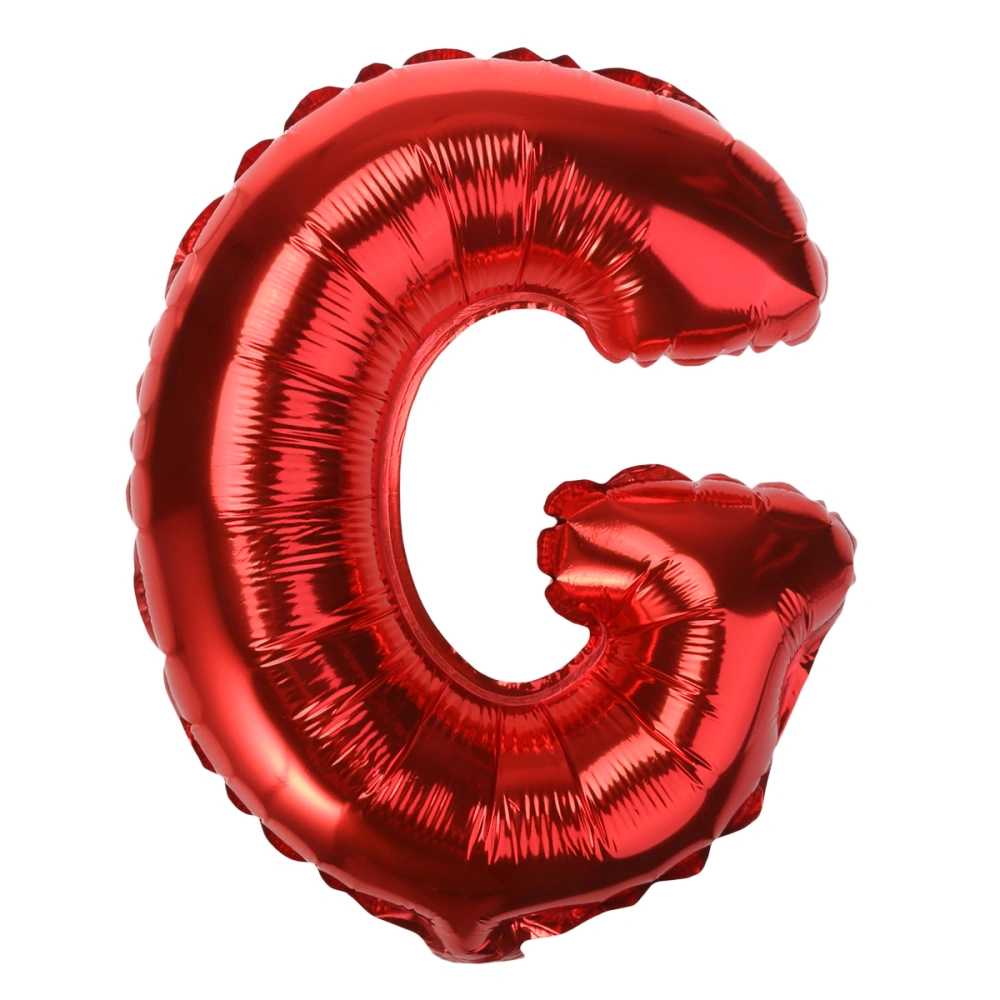 16-inch Wedding Foil Balloon Romantic Alphabet Letter Mylar Balloons for Valentin's Day Engagement Wedding Birthday Party Decoration (Red G)