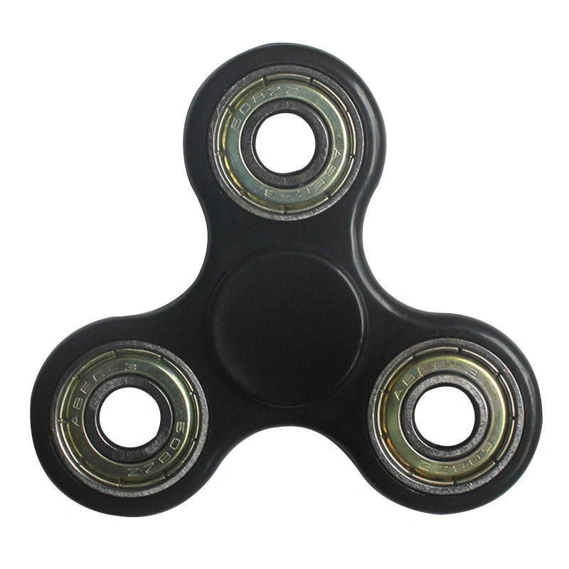 Tri-Spinner Fidget Toy With Premium Hybrid Ceramic Bearing Focus Anxiety Relief Toys (Black)