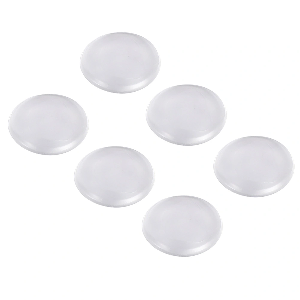 6pcs Transparent Door Stoppers Wall Protectors Round Door Handle Bumpers