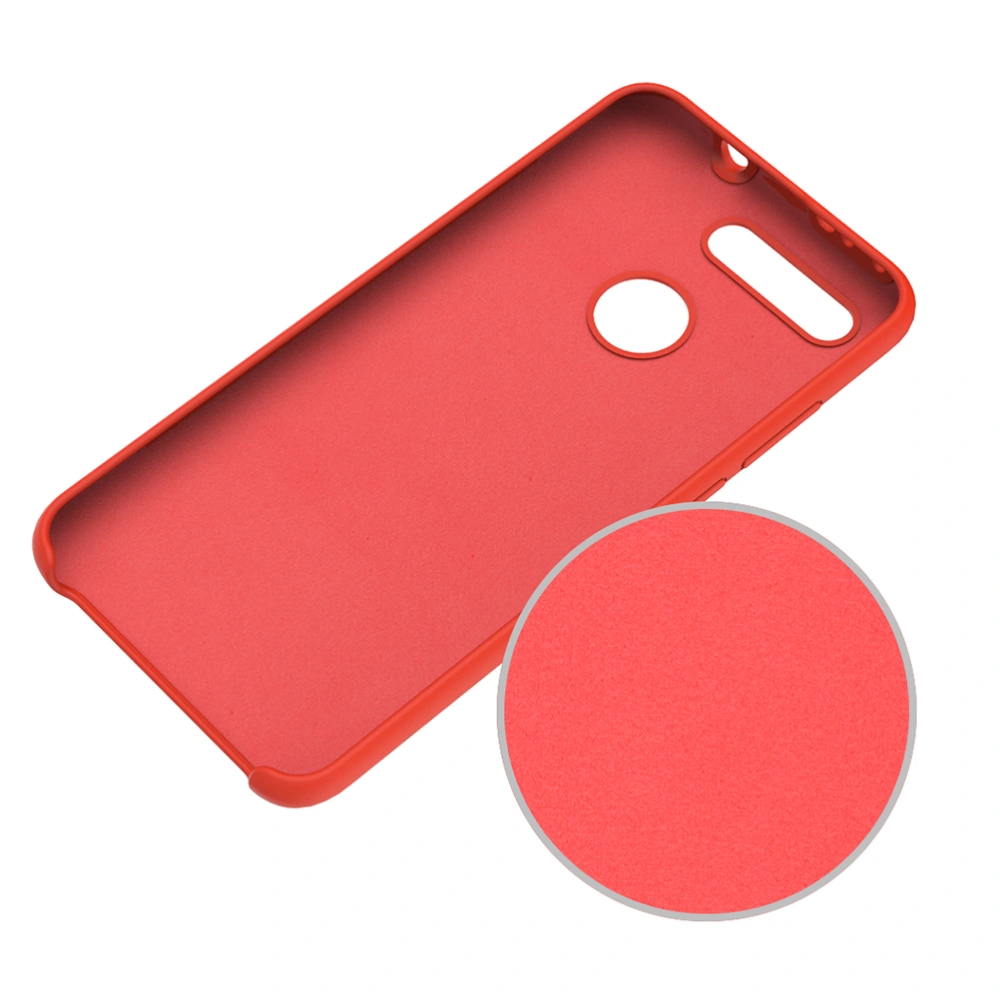 Solid Silicone Phone Case Premium Scrub Craft Anti-scratch Full-covered Phone Cover Mobile Shell for Huawei Honor View 20 (Red)