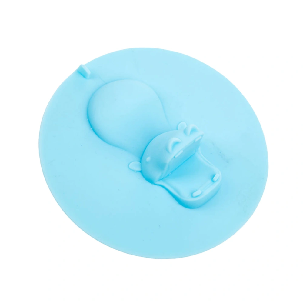 Hippo Shaped Cartton Floor Drain Plug Silicone Sink Sewer Water Hair Stopper Strainer Deodorant Cover For Kitchen Bathroom Tub (Small Size)