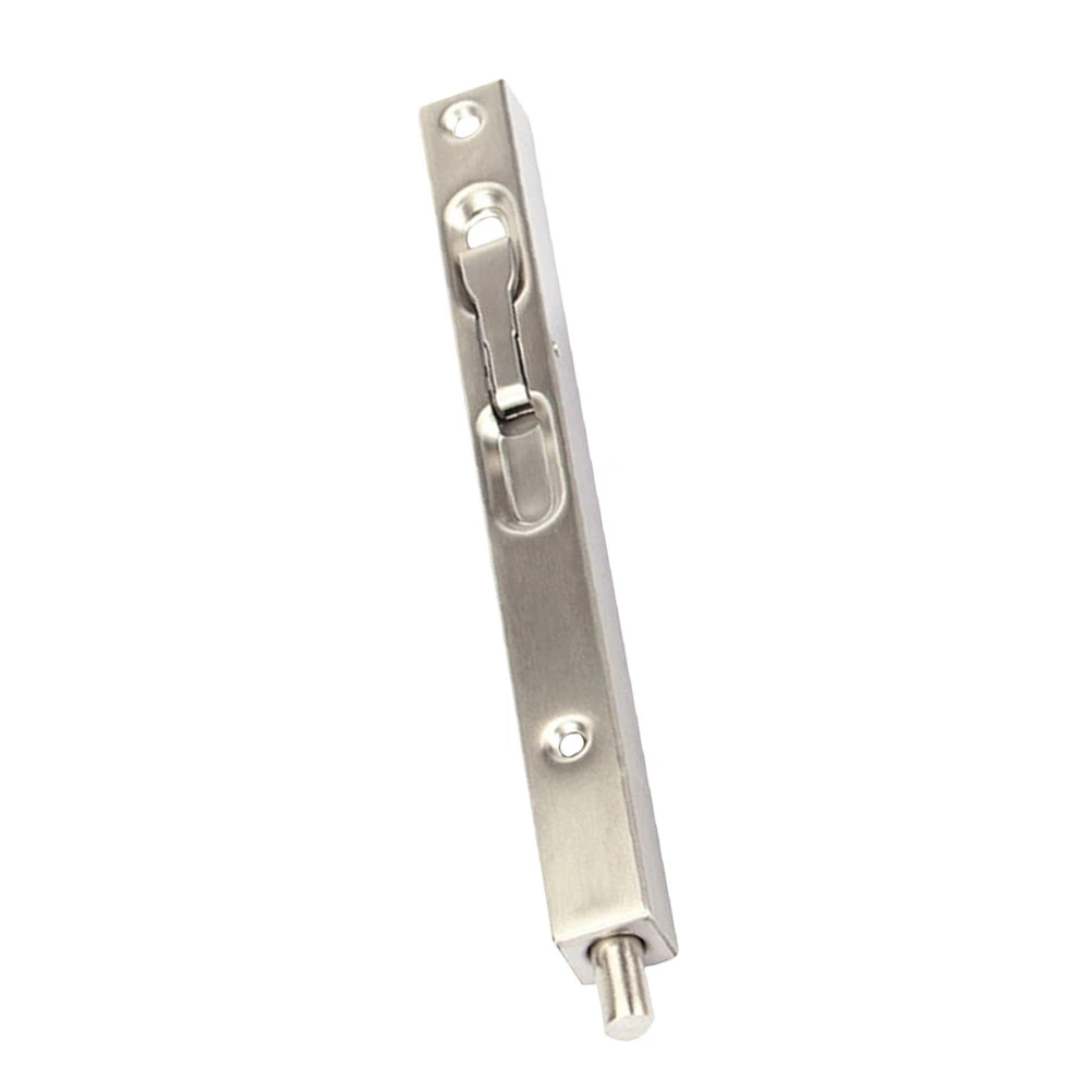 Stainless Steel Lengthen Door Latch Double Door Invisible Bolt Double Door Opening Square Latch Home Security Lock (Length 250mm)