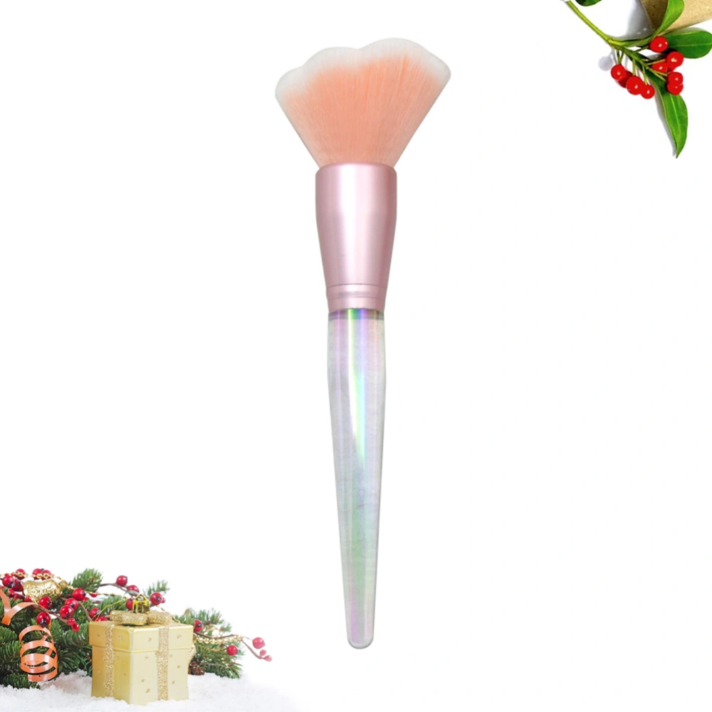 Golden Professional Big Cosmetic Brushes Plastic Handle Makeup Brushes Loose Powder Foundation Brush Makeup Tools