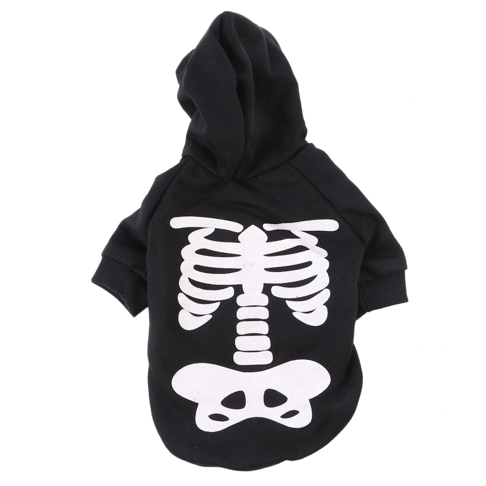 Halloween Skeleton Dog Costumes Clothes Pet Jumpsuit for Small Medium Dogs