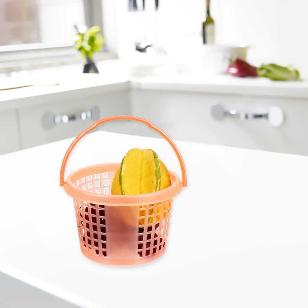 10pcs Fruit Vegetable Baskets Plastic Tote Bath Baskets (Random Color)