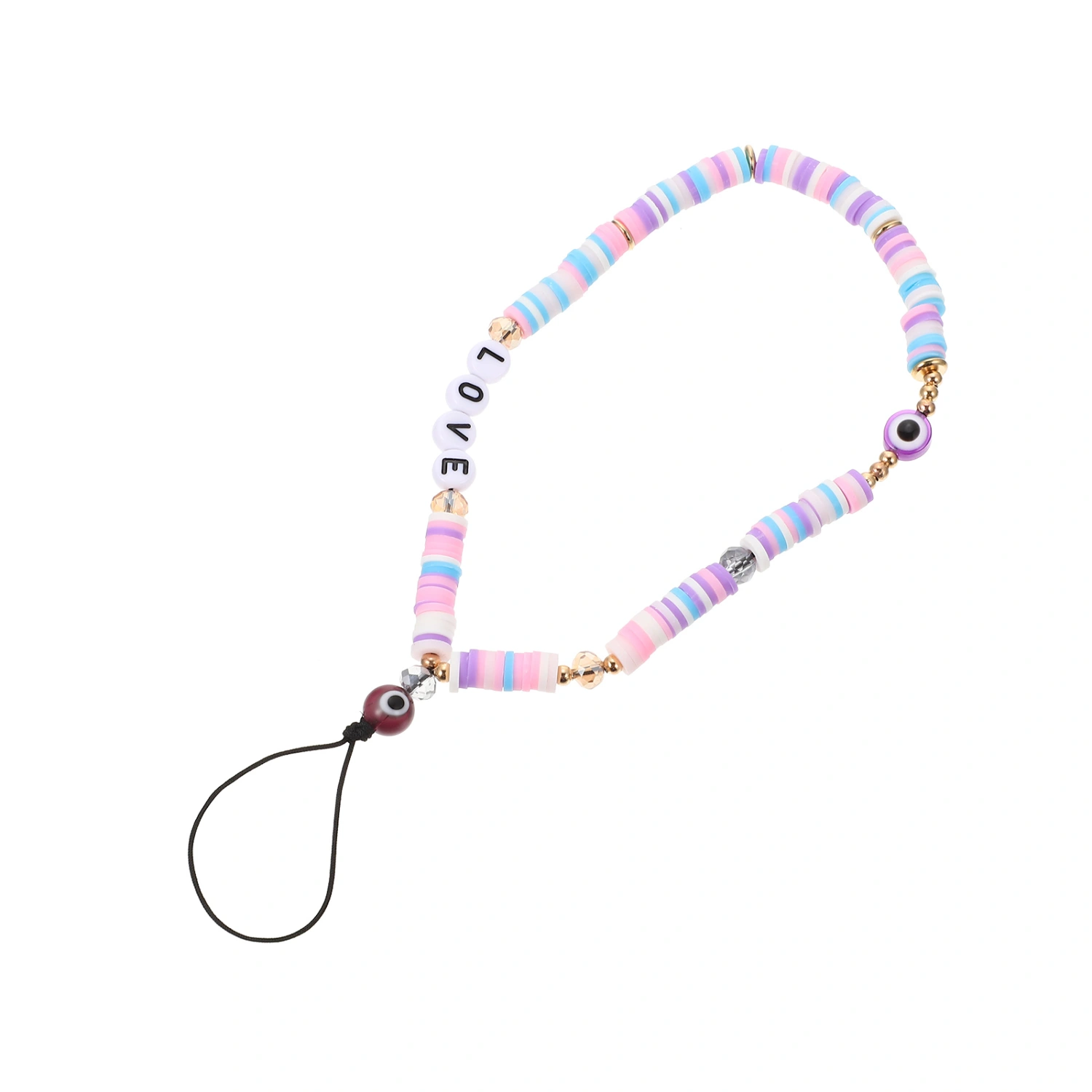 Acrylic Beaded Phone Strap Beaded Phone Lanyard Phone Hanging Wrist Strap