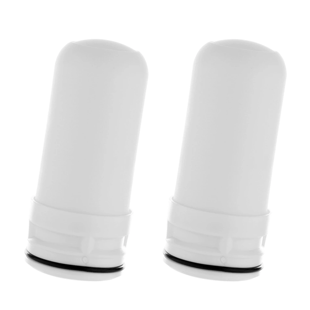 2pcs Faucet Water Purifier Diatomite Ceramic Water Filter Cartridge Faucet Strainer for Home