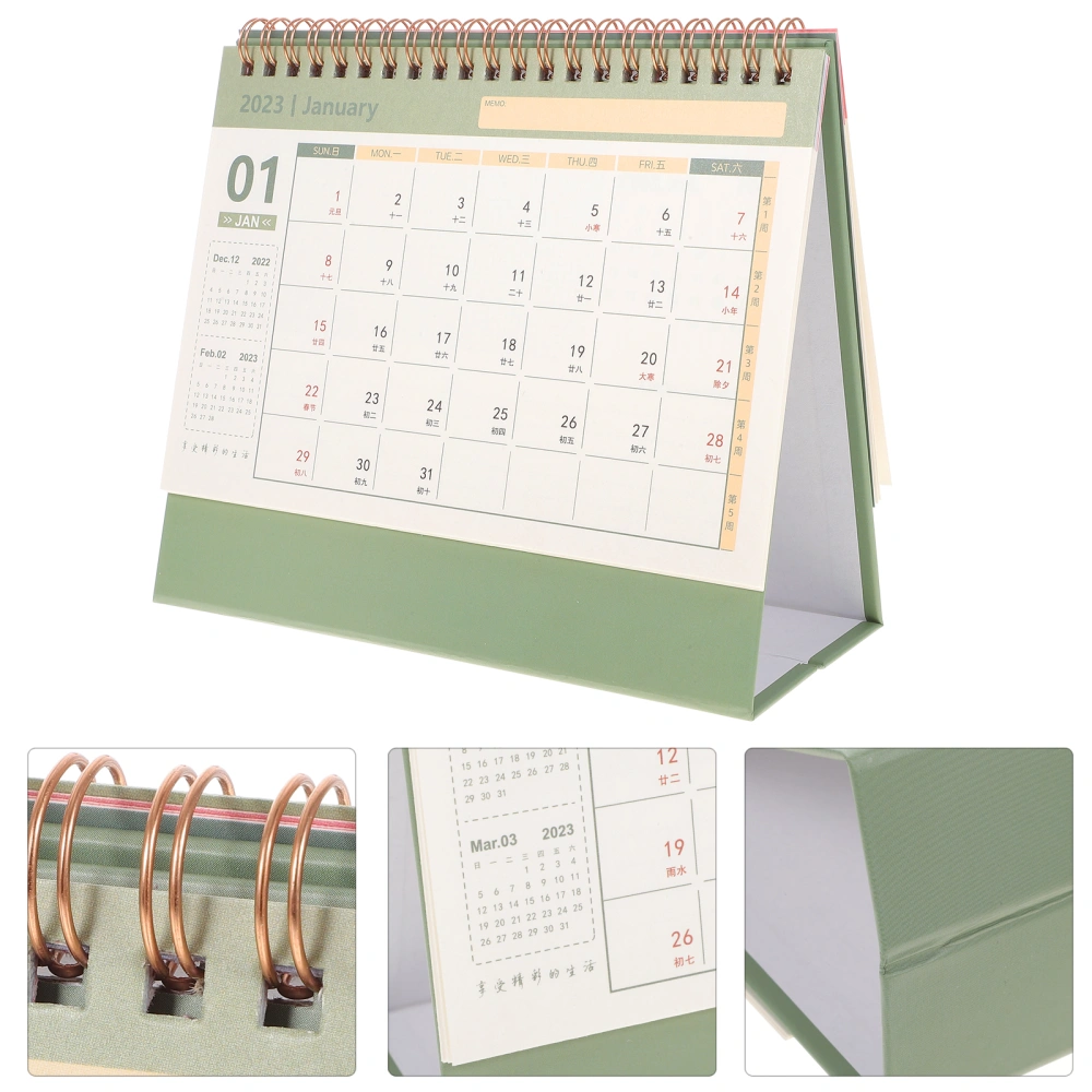 2023 Desktop Calendar Simple Fresh Style Desktop Placing Calendar for Office