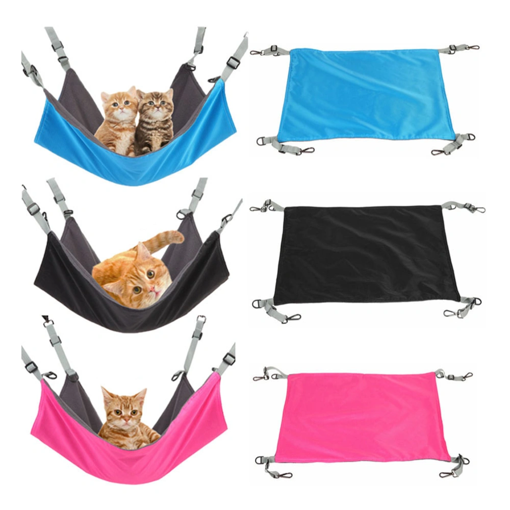 Creative Pet Hammock Keep Warm Pet Playing Hammock Prcatical Cat Sleeping Bed Pet Supplies for Kitten (Blue)