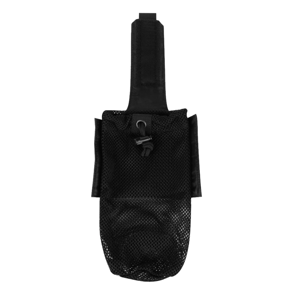 1PC Attachment Molle System Vest Accessory Kit Storage Molle Bag Foldable Bottle Pouch for Outdoor Camping Hiking (Black)