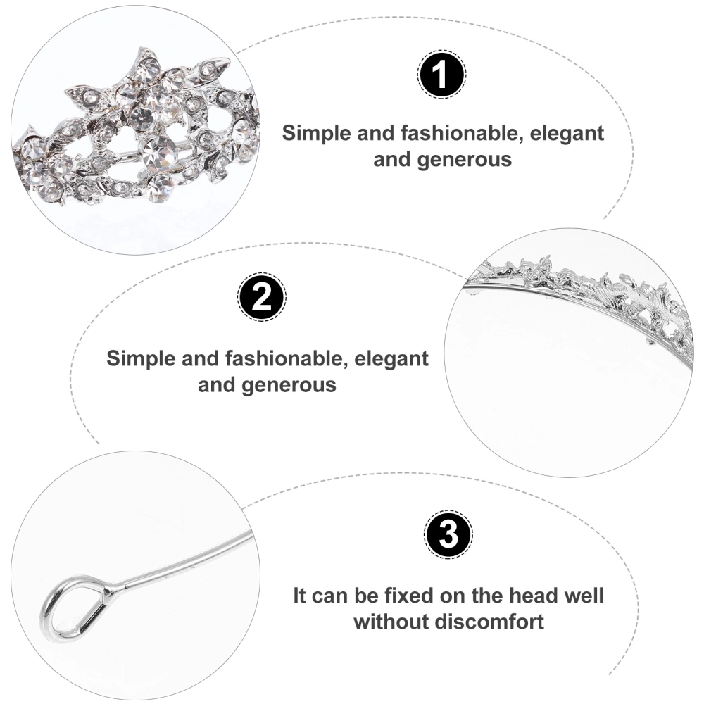 Rhinestone Bridal Headband Exquisite Party Hairband Women Fashion Headdress