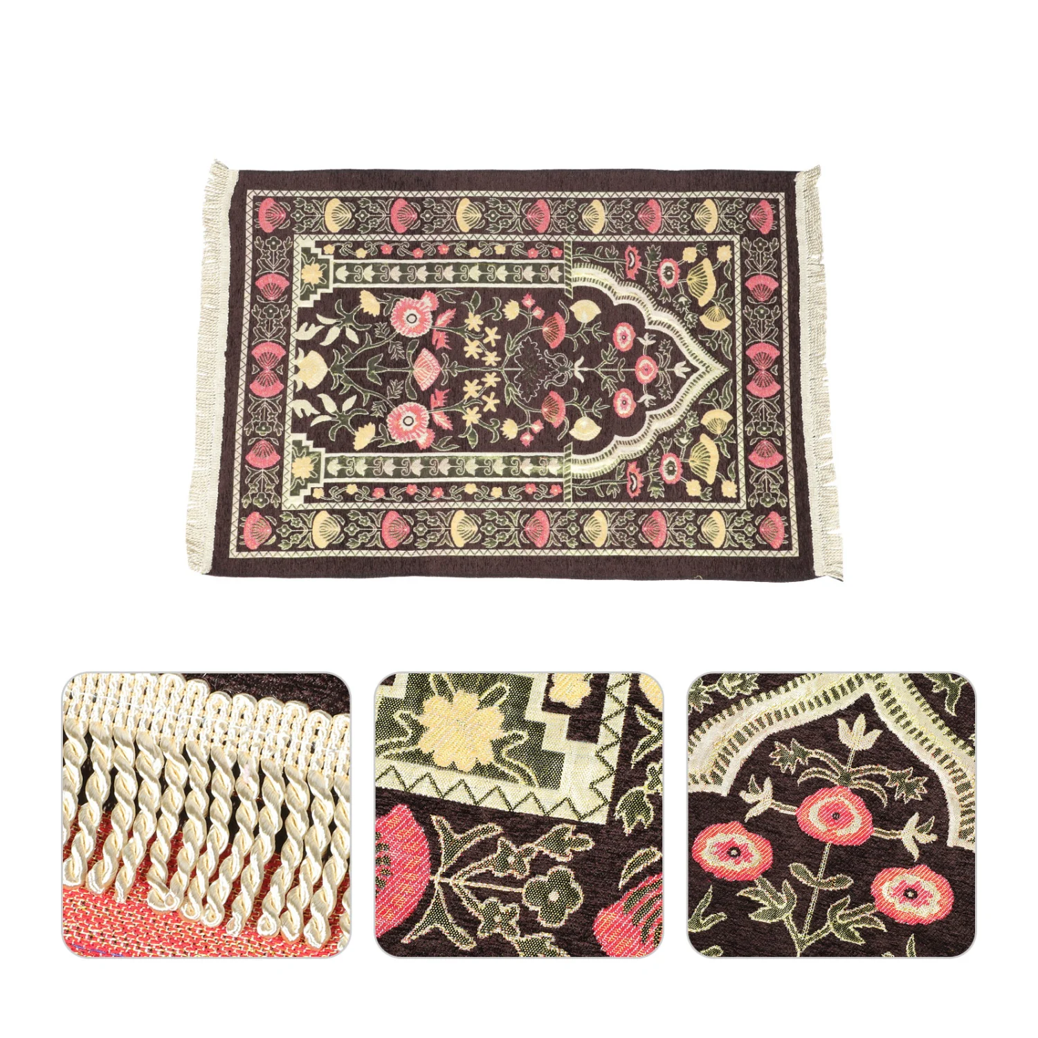 Muslim Style Praying Decor Eid Festival Themed Prayer Carpet Eid Festival Rug