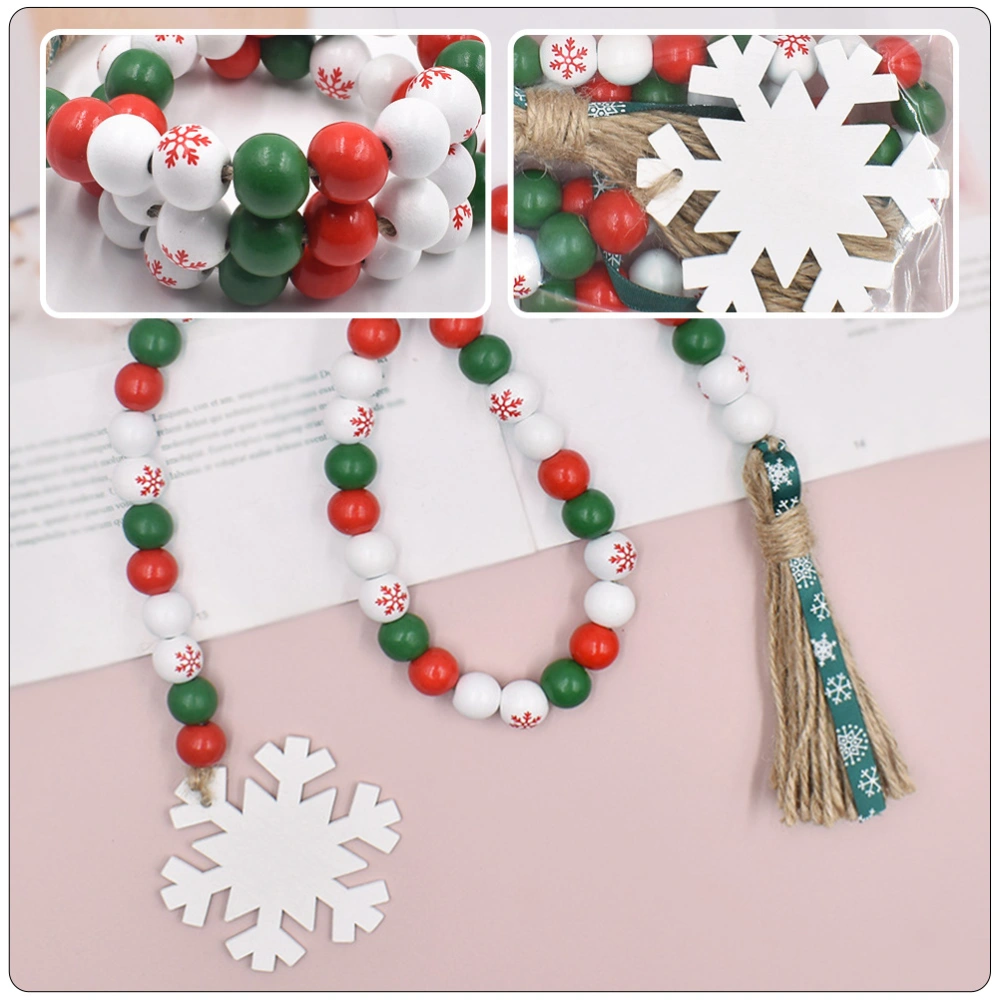 Christmas Beads String Garland Beaded Tassel Garland Home Decorative Pendants