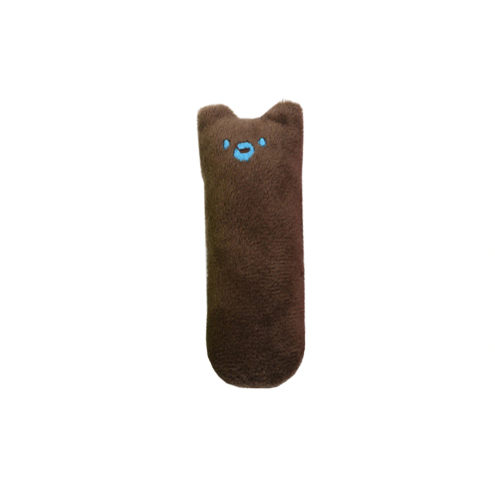 Creative Cat Scratching Toy Cat Chew Toys Teeth Grind Claws Pillow with Catnip (Coffee Color)