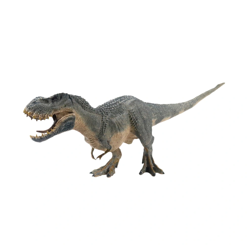 1PC Tyrannosaurus Model Simulation Dinosaur Ornament Plastic Animal Craft Creative Gift for Kids Boys (Blue)