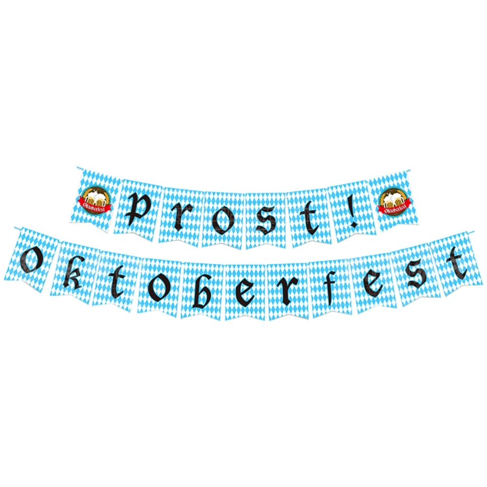 1 Set Oktoberfest Party Decors Hanging Banners Party Supplies (Assorted Color)