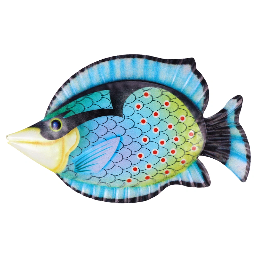 Cartoon Tropical Fish Wall Art Decor Garden Yard Creative Iron Fish Decor