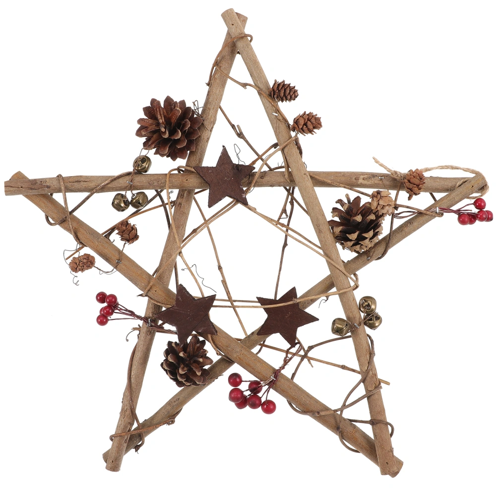 Christmas Hanging Ornament Pentagram Pendant Window Decoration Props Wall Hanging Ornament