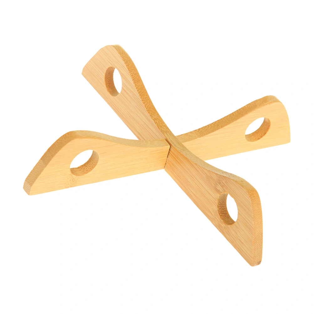 Creative Kitchen Rack Shelves Detachable Staggered Form Bamboo Casserole Insulation Pads Mats Table Decor Tableware