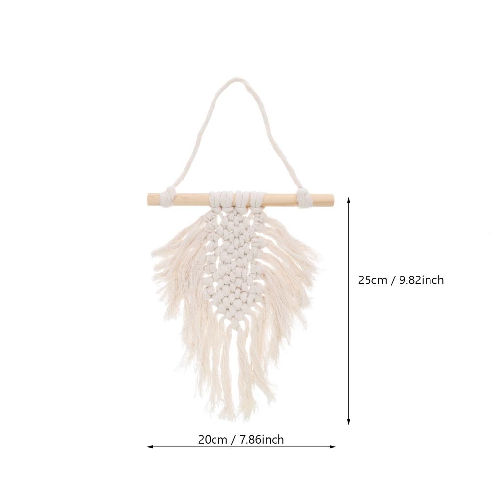 1PC Hand-woven Tapestry Feather Leaves Pendant Decorative Tapestry Pendant