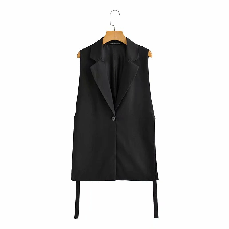 Fashion Polo Collar Sleeveless Vest