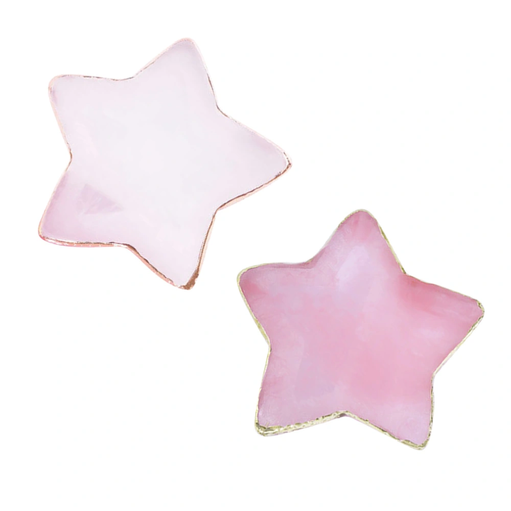 Agate Manicure Manicure Star Manicure Nail Art (Pink)