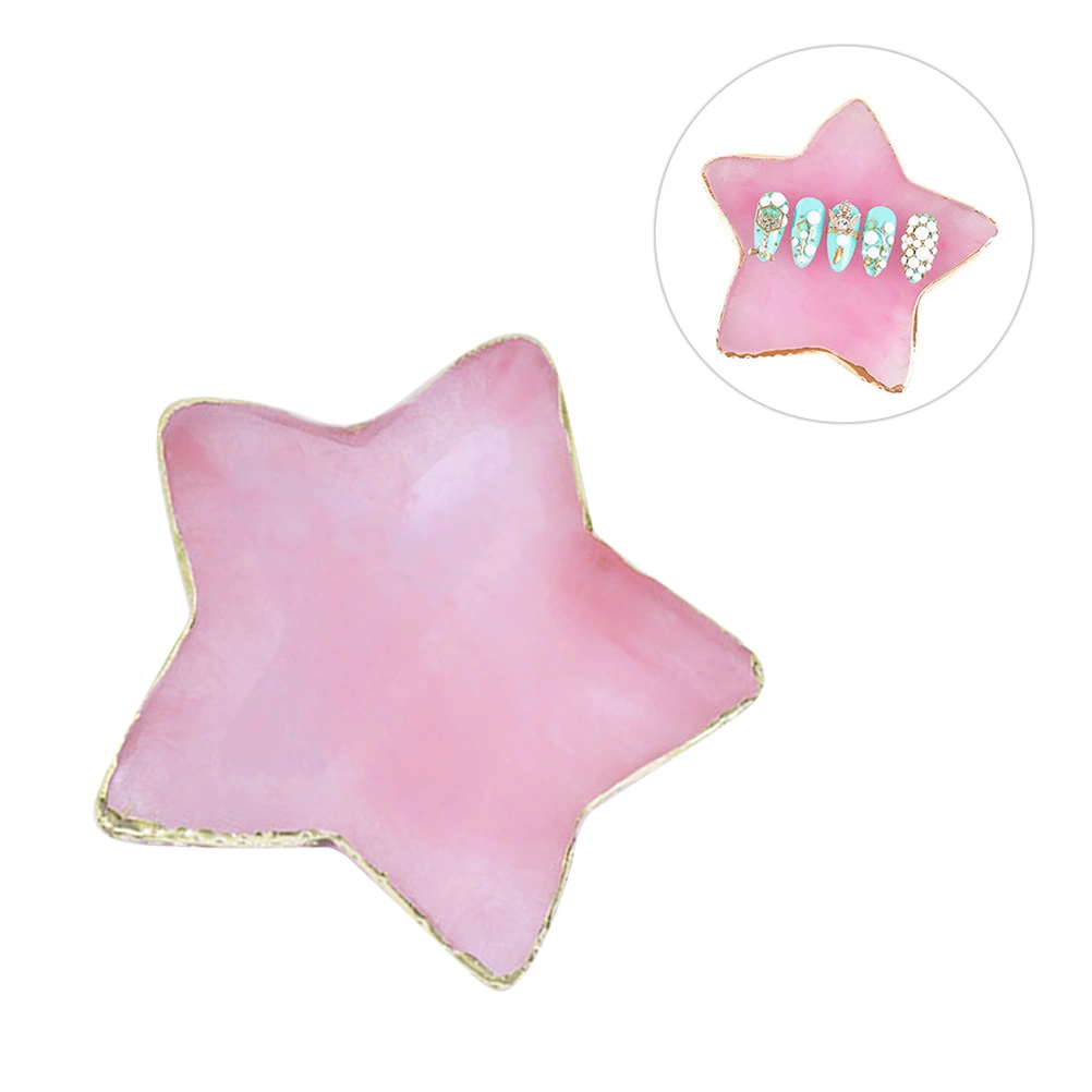 Agate Manicure Manicure Star Manicure Nail Art (Pink)