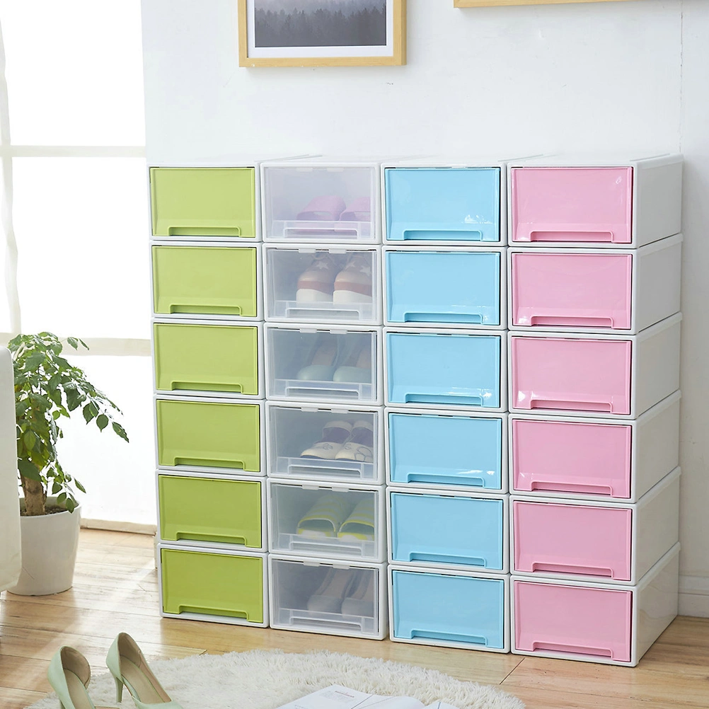 Thick Multifunctional Plastic Storage Box Convenient Drawer Type Organizer Box (Transparent)