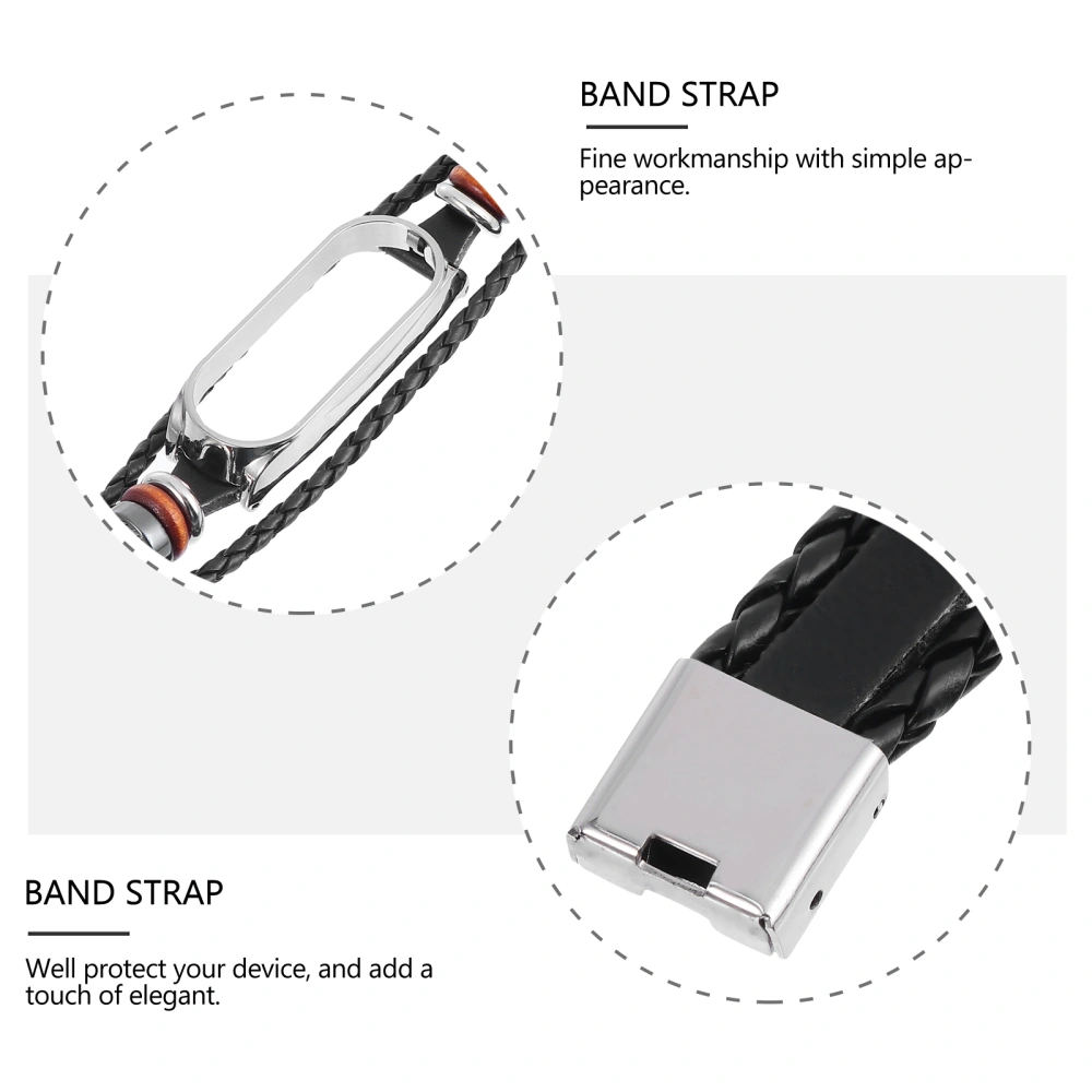 Replacement Wristband Retro Beading Bracelet Compatible for Mi Band 5/5 NFC