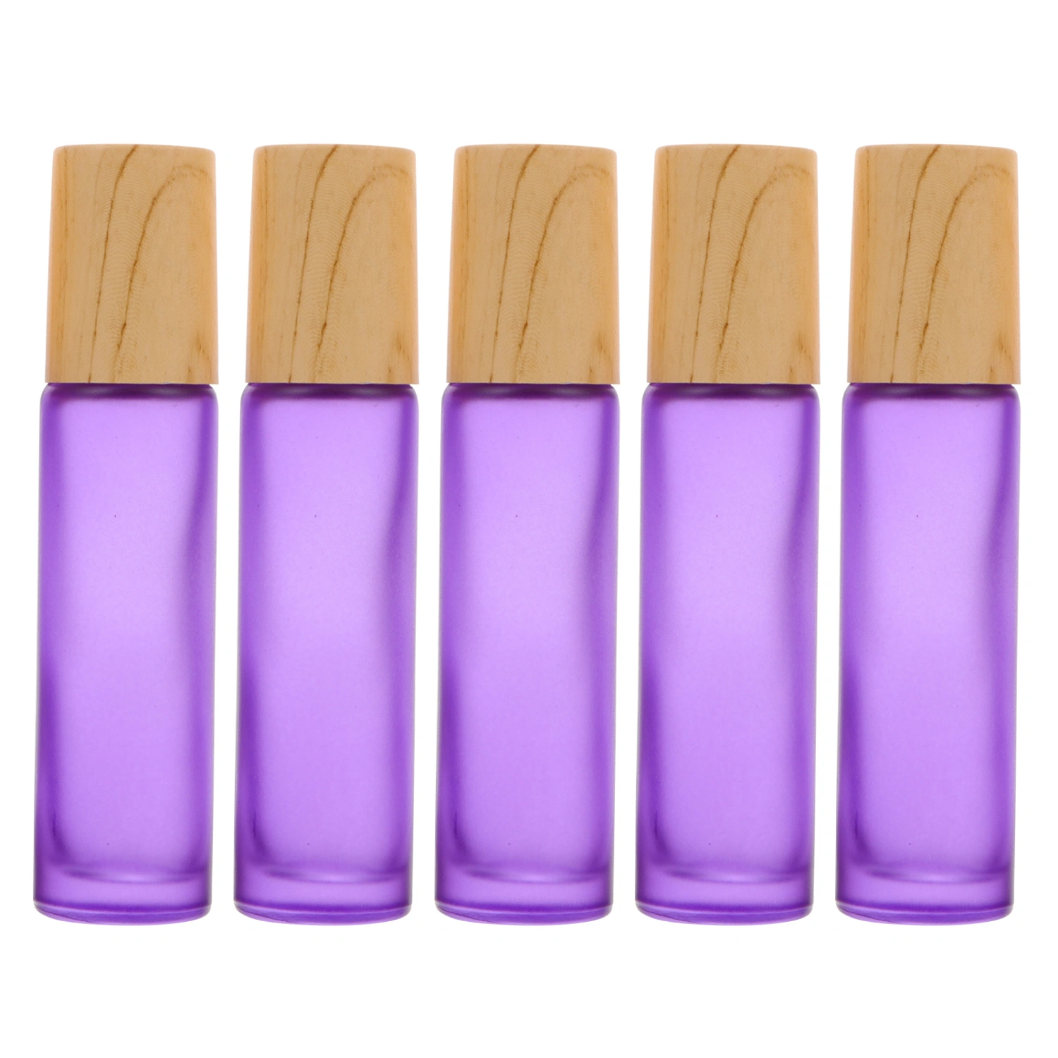 5pcs 10ml Glass Roller Bottles Perfume Vials Essential Oil Bottle Roll-on Bottle
