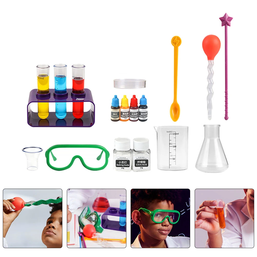 1 Set Kids Scientist Laboratory Experiment Chemistry Kit STEM Educational Toys