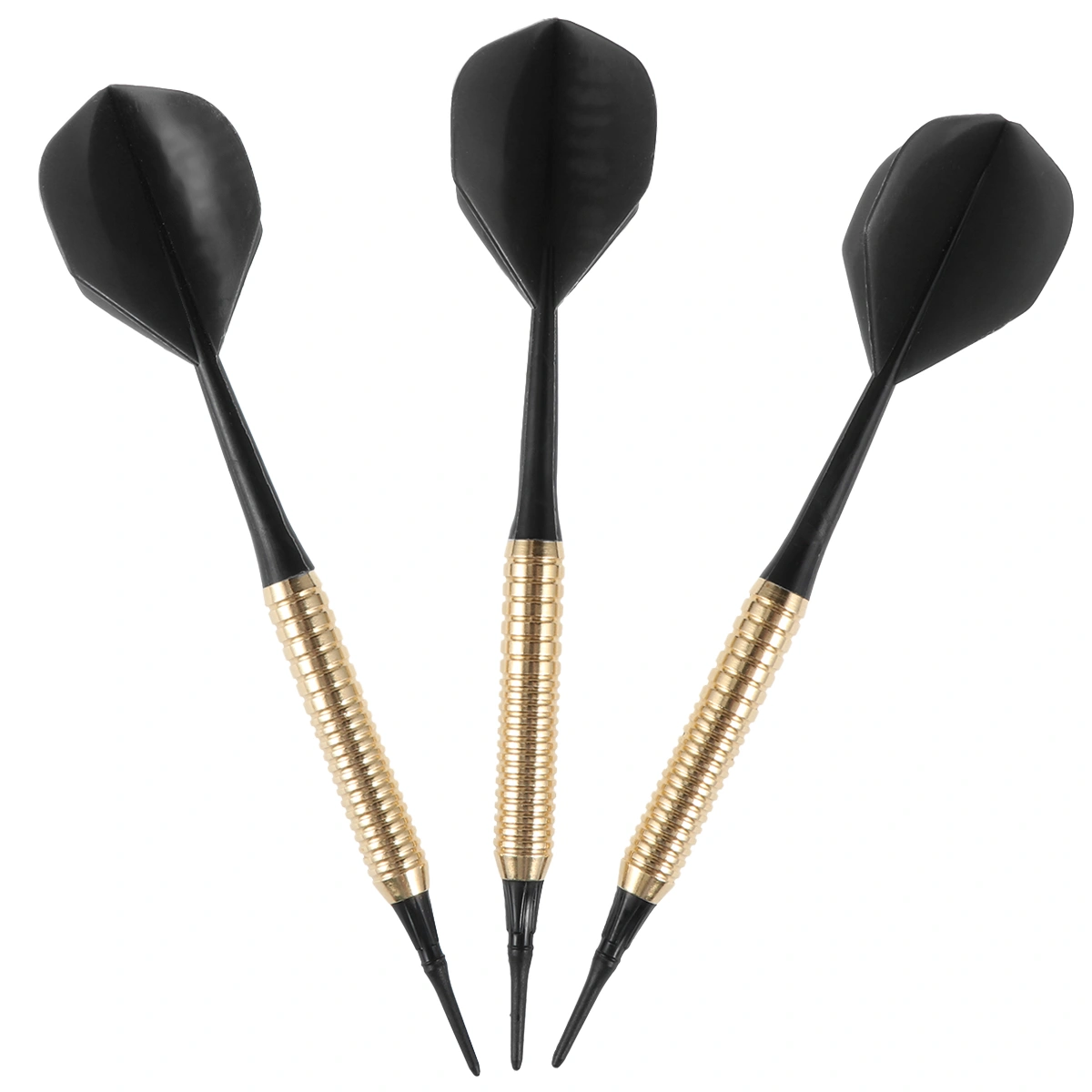 3PCS Practice Pin-type Darts 15g Professional Darts Copper Flights Darts Sports Supplies for Man Woman (Black)