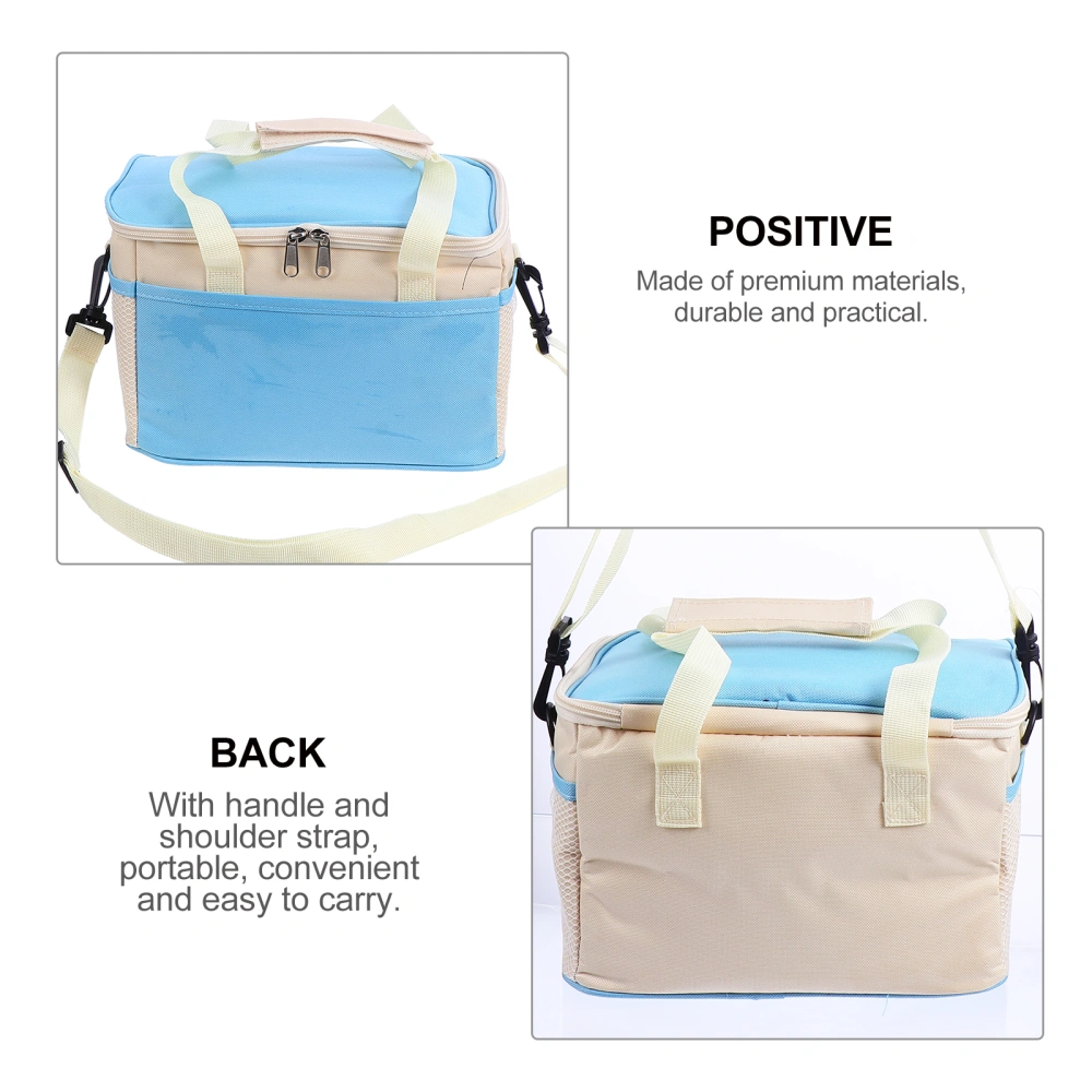 Heat Insulated Picnic Cooler Bag Portable Lunch Box Bag for Office School