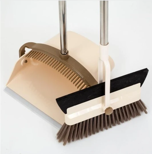 1 Set Broom Dustpan Scraper Set Household Long Handle Cleaning Broom Scraper for Cleaning