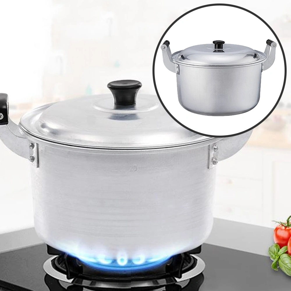 Soup Pot Traditional Stock Pot Thick Soup Pot Double Handle Cooking Pot Boiling Water Pot with Lid