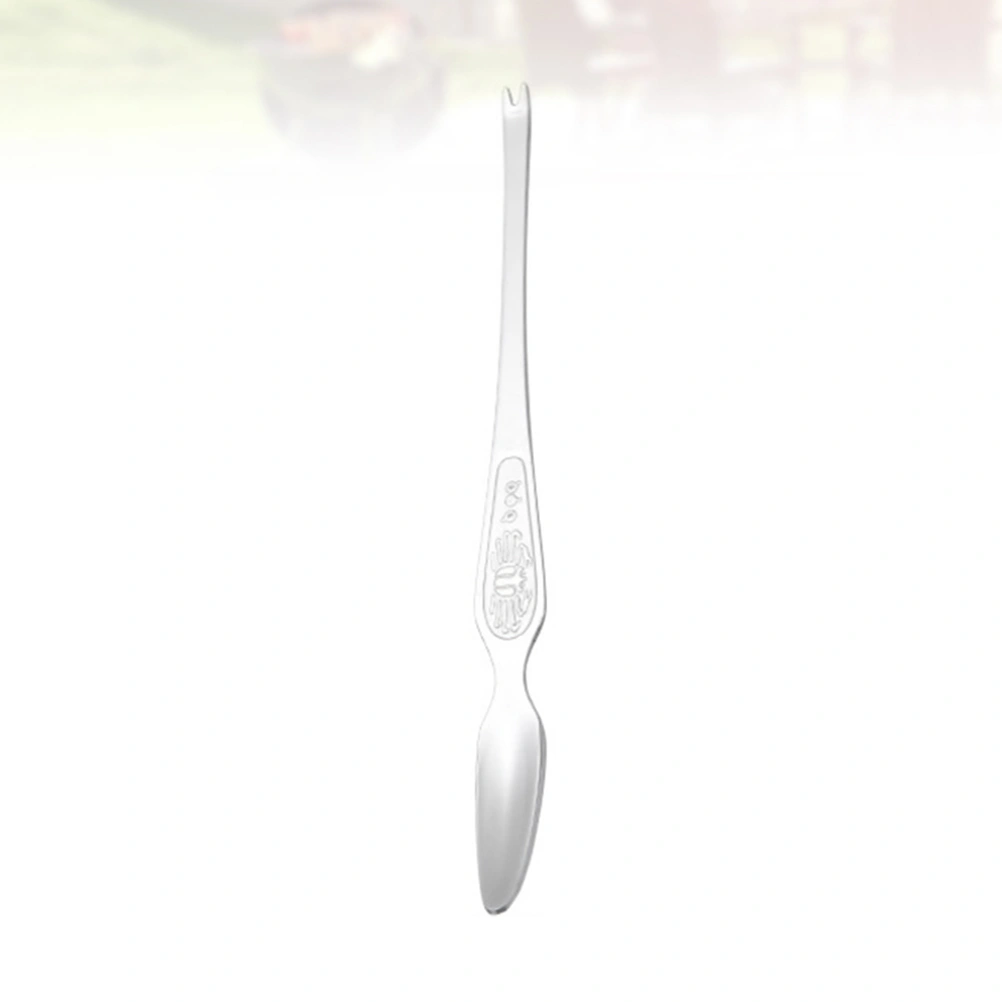 6pcs Stainless Steel Crab Tool Forks Seafood Eatting Tool for Home Restaurant Hotel (Silver 19.8x1.4cm)