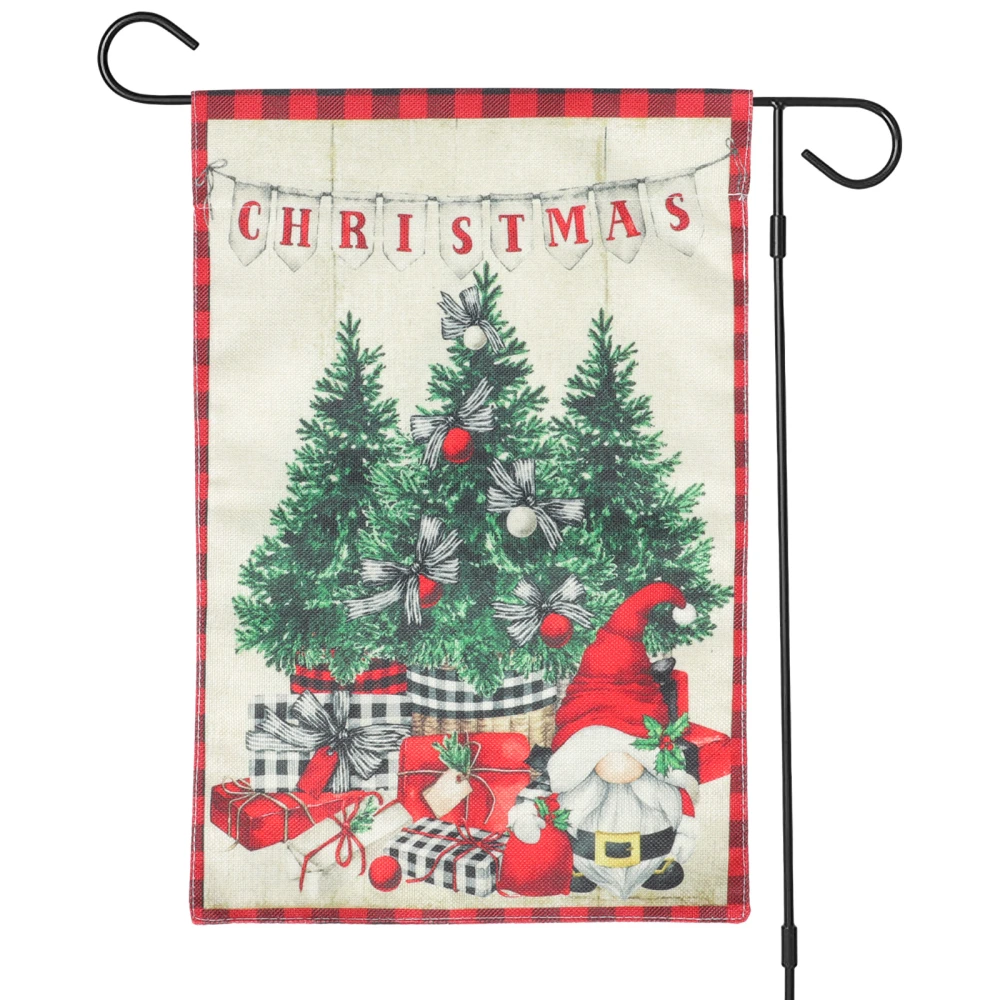 Christmas Style Adornment Ornament Festival Door Hanging Flag Banner Door Banner