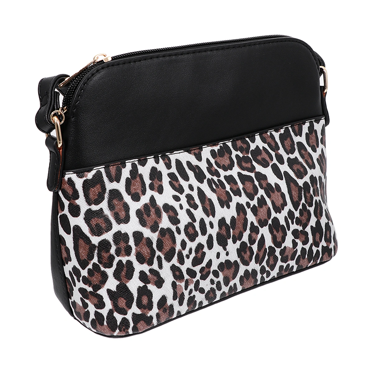 1Pc Leopard Pattern Bag Fashion Crossbody Bag Tassel Messenger Bag Storage Bag