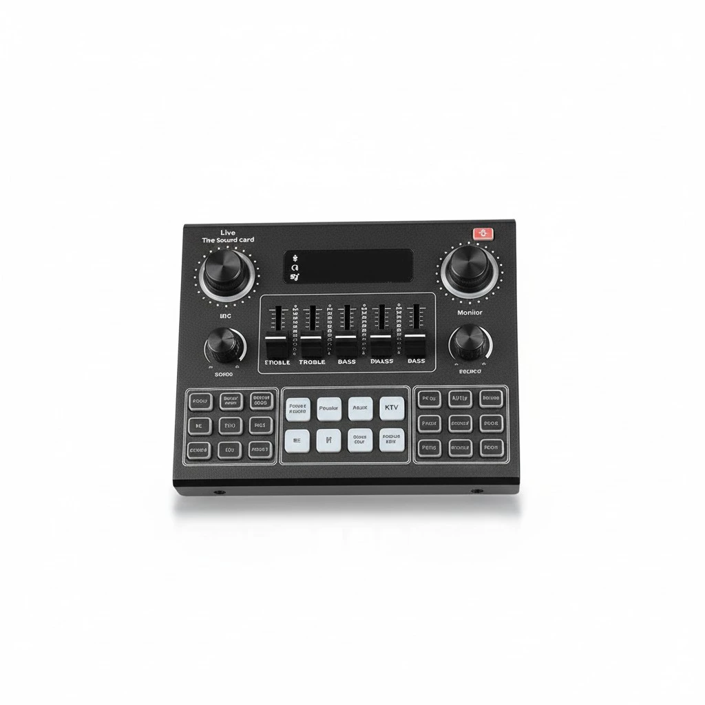 Voice Changer Portable Live Sound Audio Mixer Voice Changer for Phone Laptop