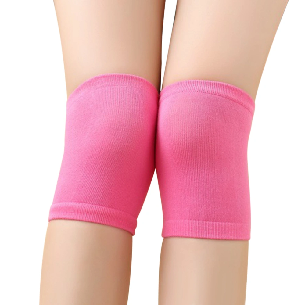 Anti Knee Support Brace Sleeve Knee Warmer Protector for Running Hiking Outdoor Sports Activities (Rose Red)