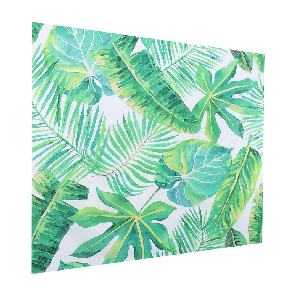 Green Leaves Tapestry Wall Hanging Tropical Plant Background Cloth (200x150cm)